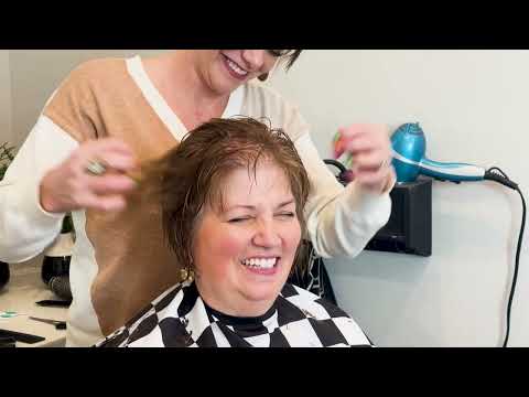 Sleek bob haircut for women over 60 from Boys and Girls Hairstyles YouTube channel
