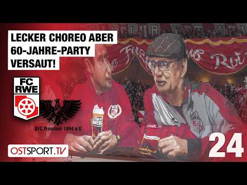 Great choreography, but it ruined the 60th anniversary party! Erfurt - BFC Preussen | Regionallig...