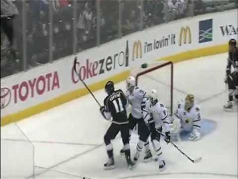 Anze Kopitar First NHL Hat Trick vs Stars 10/22/2009