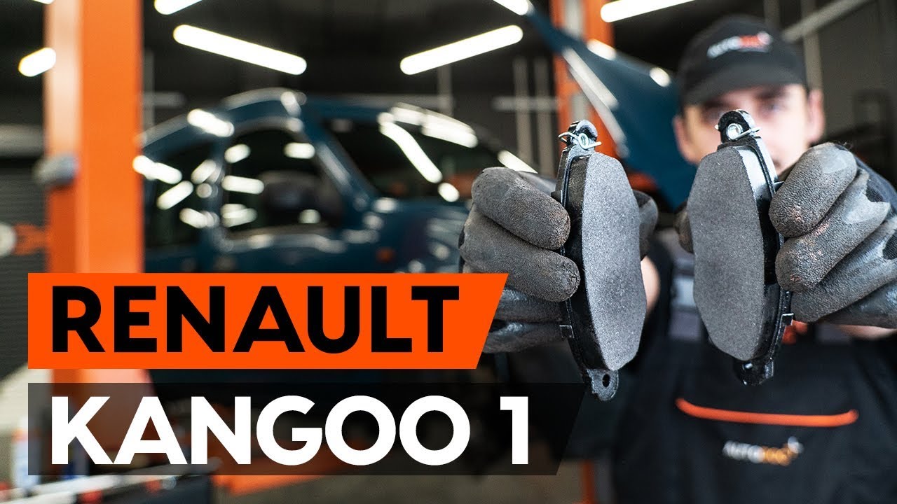 Kuinka vaihtaa jarrupalat eteen Renault Kangoo KC01-autoon – vaihto-ohje