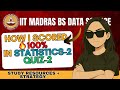 Best Statistics 2 Resources To Score 100 In Quiz 2 IIT Madras Data Science Help Iitmadras