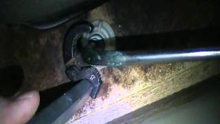 How to remove a kitchen faucet with a basin wrench when it is very tight.
