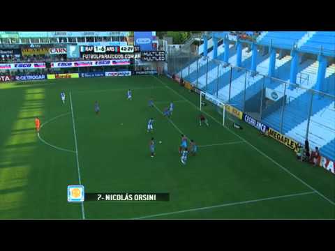 Gol de Orsini. Rafaela 1 Arsenal 6.Fecha 19.Torneo Primera División 2014.Fútbol Para Todos