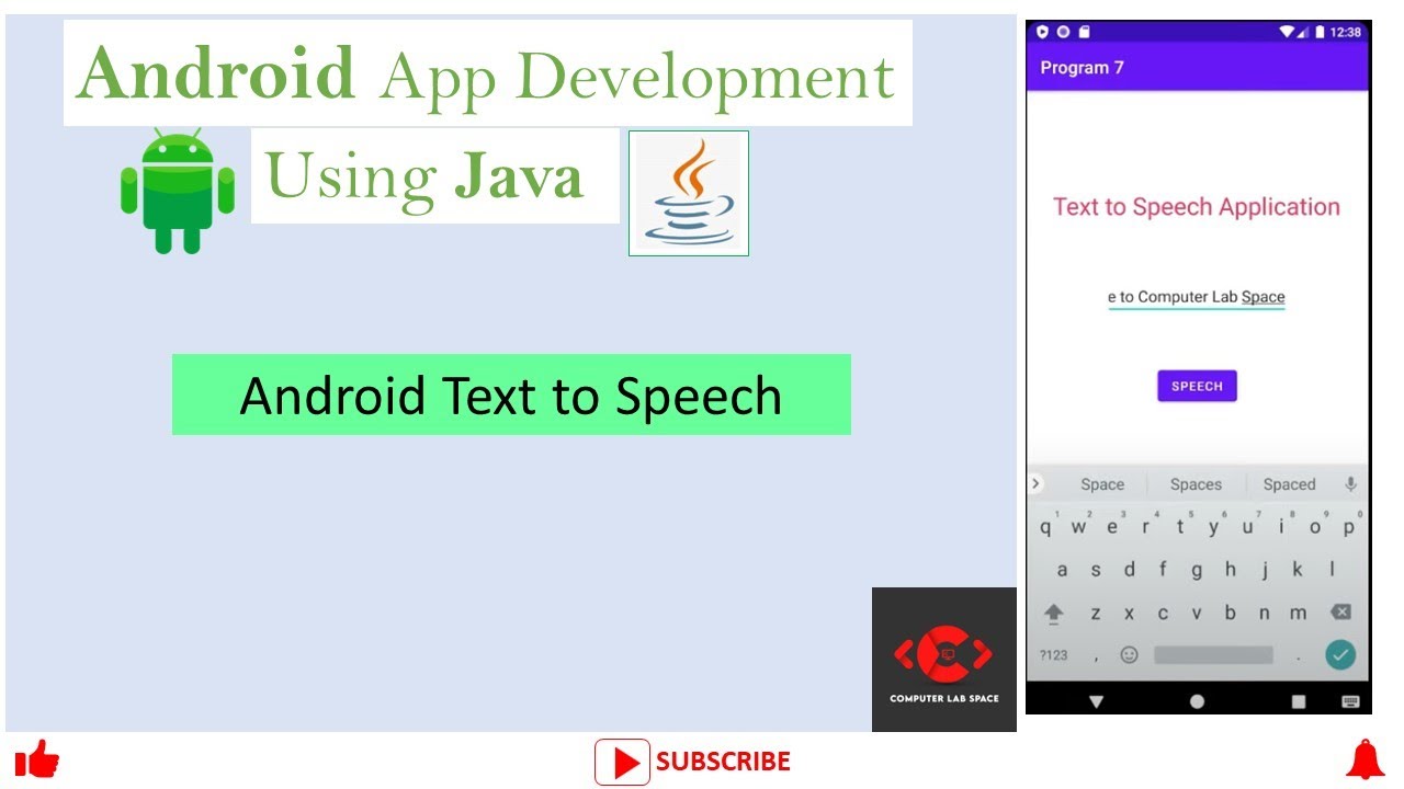 Android Text To Speech || Android App Development || Android studio tutorial || VTU MAD Lab