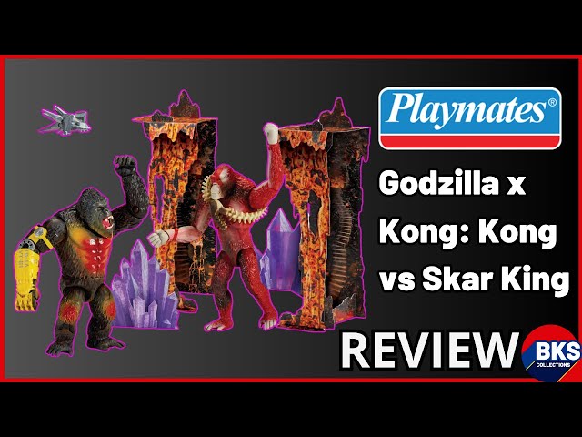 Vídeo relacionado con MonsterVerse - Godzilla x Kong, Pack de 2 Figuras articuladas, 15 cm, Kong vs Skar King, para niños a Partir de 4 años, MN3042