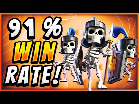91% WIN RATE! NEW BRIDGE SPAM DECK — Clash Royale