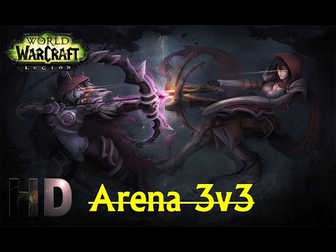 World of Warcraft Legion 7.1.5 PVP Season 2 - Arena 3v3 Resto Druid Frost DK and DH