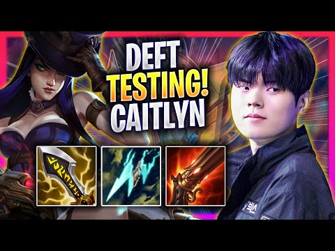 DEFT TESTING CAITLYN IN KOREA SOLOQ! - KT Deft Plays Caitlyn ADC vs Jinx! | Season 2024