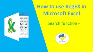 How to use RegEX in Microsoft Excel - Search function | No VBA, no Excel&#39;s built-in formulas
