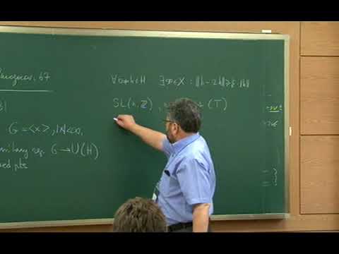 Efim Zelmanov / Asymptotic group theory - pro-p groups; property T and expansion 1