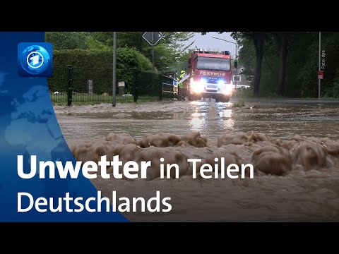 Heftige Unwetter in Teilen Deutschlands