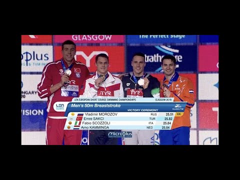 European Championships 2019 Glasgow  50m Breaststroke Final A