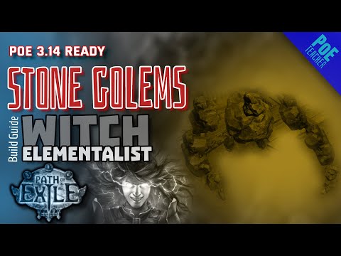 [Path of Exile - PoE]► Stone Golems Build - Elementalist Witch