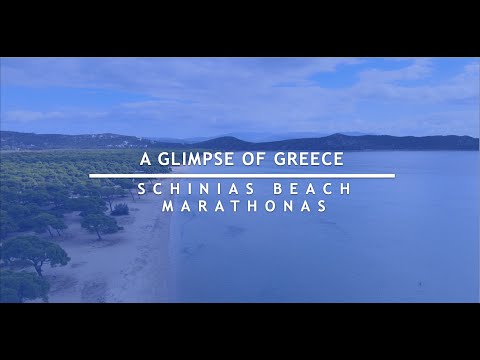 Aerial View of Schinias Beach & Pine Forest, Attica, Greece - #DroneFootage HD