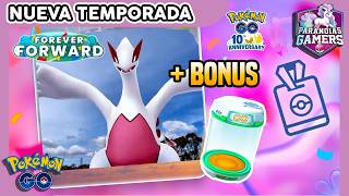 🚨LOS BONUS DE TEMPORADA ESTÁN AQUÍ: GO PASS DE JUNIO CON LUGIA E INCUBADORA TEMPORAL en Pokémon GO