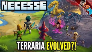 Necesse Review - Terraria & RimWorld Combined! (Open World, Survival Crafting)
