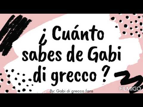 ¿Qué no sabes de Gabi di grecco?/ Gabi di grecco fans 💖