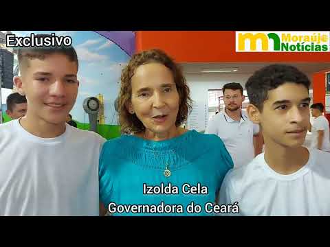 Governadora Izolda Cela na inauguração da escola profissional em Coreaú-CE (22/04/2022)