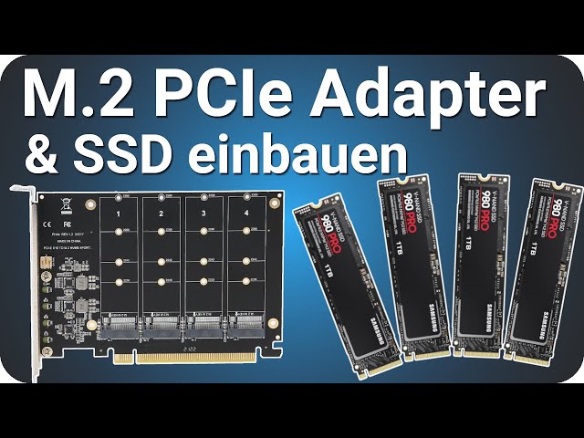 Vídeo relacionado con Adaptador PCIe M.2 Dual para SATA o Tarjeta de expansión de Controlador de Host PCIe NVMe SSD, M.2 SSD NVMe (Clave M) y SATA (Clave B) 2230/2242/2260/2280 a PCIe 3.0 X4