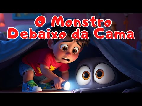 O MONSTRO DEBAIXO DA CAMA👾 | Terror Infantil Fofo | #terrorinfantil #suspenseleve #coragem
