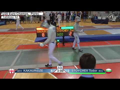 2020 xx T32 12 M S Individual Porec CRO ZC Juniors GREEN STOYCHEV BUL vs KAKAURIDZE GEO