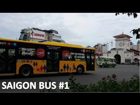Xe Ô tô Buýt Sài Gòn Số 1 -  Wheels on the bus go round and round the vehicles by HTBabyTV Video