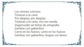 Joaquín Sabina - Ratones Coloraos Sevillanas Lyrics