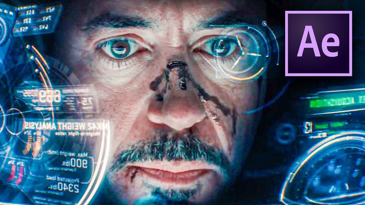 After effects Iron man HUD effect tutorial