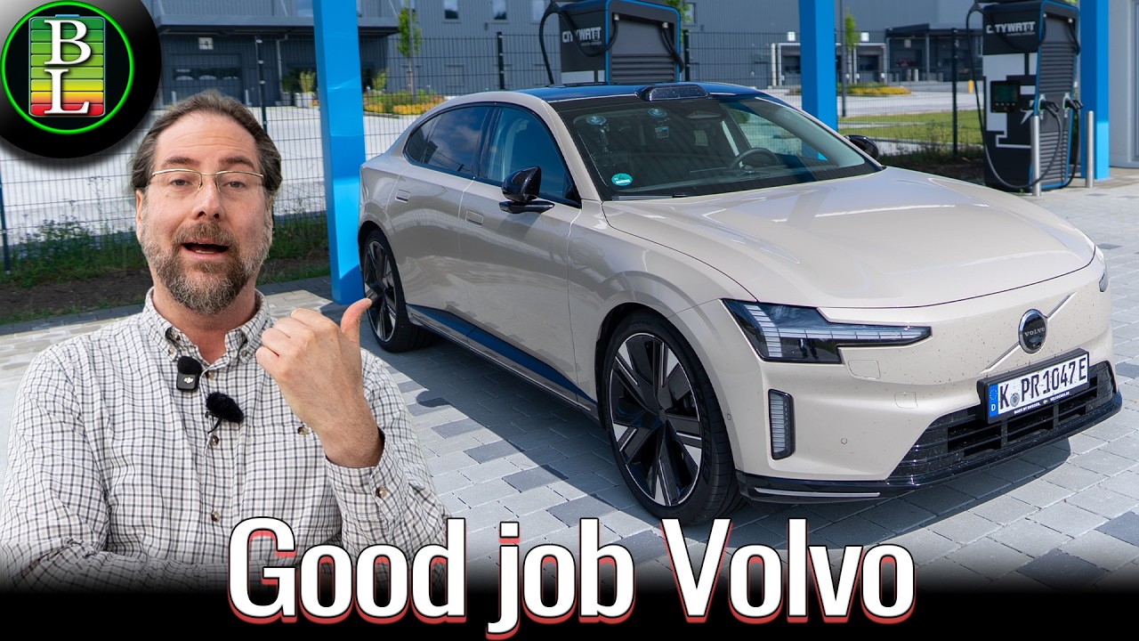Volvo ES90 (92 kWh) Range Test at 110 km/h (68 mph) – Surprisingly Efficient on 22-Inch Wheels!