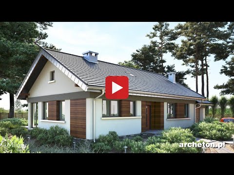 Projekt domu Milan - archeton.pl - parterowy 132 m2