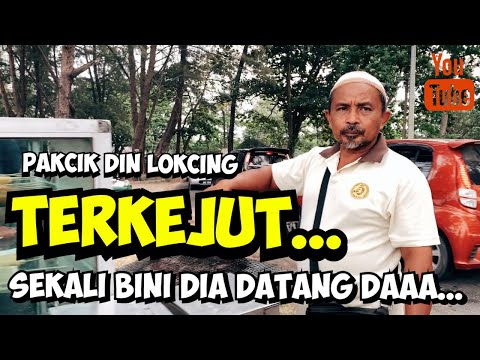 Pakcik Din satay ikan,tengah sedap sembang,skali bini dia datang daaa...#16