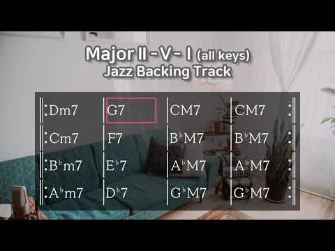 Major ⅱ- Ⅴ-Ⅰ all keys  Jazz Backing Track (2-5-1)