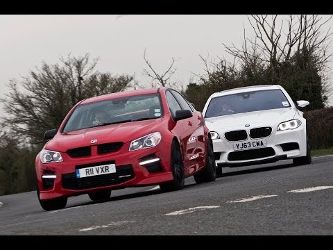 Battle of the super-saloons - Vauxhall VXR8 takes on the BMW M5