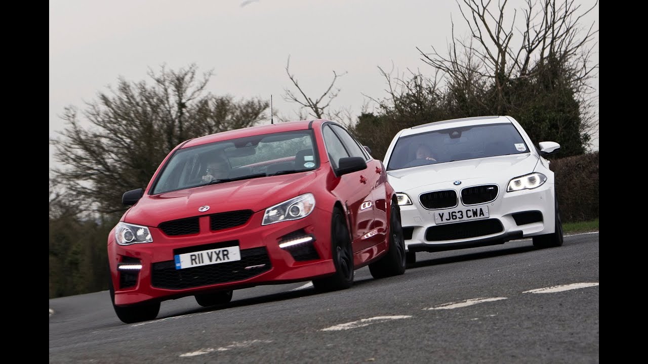 Battle of the super-saloons - Vauxhall VXR8 takes on the BMW M5