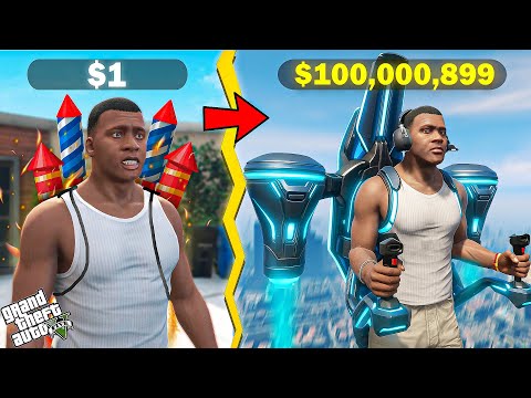 GTA 5 : Franklin Buying $1 To $100,000,899 Jetpack In GTA 5 ! (GTA 5 Mods)