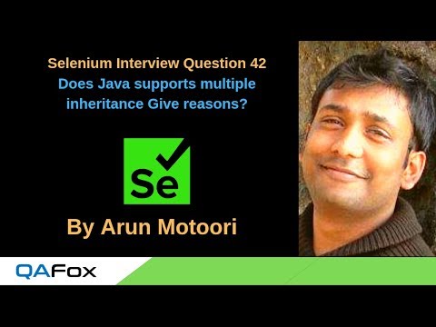 Java Interview Question And Answer Does Java Supports Multiple Inheritance