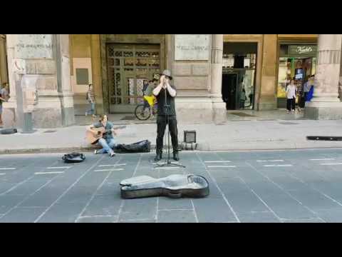 ROSARIO TEDESCO Blues Improvisation [Bologna, Via Rizzoli 10.6.2017]