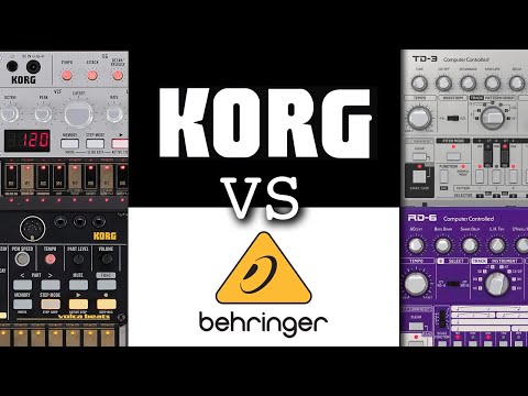 Synth Fight - Korg Volca Bass & Beats vs Behringer TD-3 & RD-6 (303 and 606 Clones)