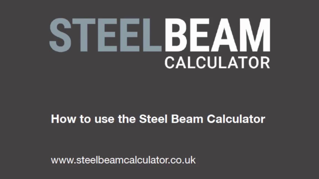 How to use the steel beam calculator
