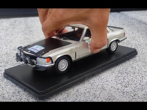 Mercedes Benz 450 SLC ENGINE 5.0 LITER  Mikkola Herts Rally cote d Ivore 1:24 scale METAL model