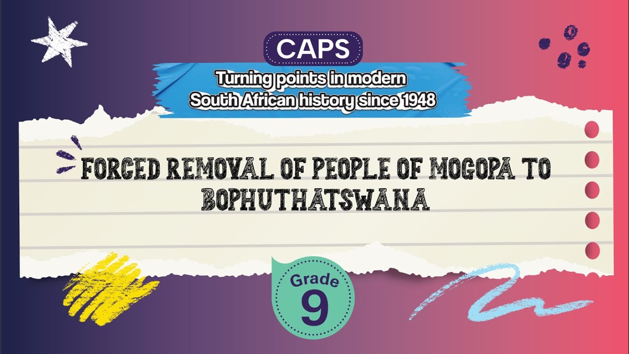 Forced Removal of People of Mogopa to Bophuthatswana