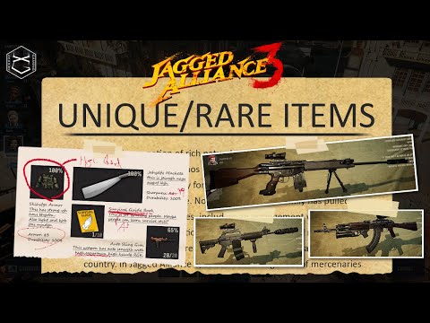 Unique / Rare items and how to get them in Jagged Alliance 3