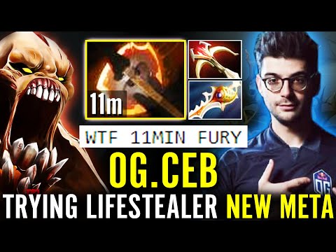 OG.CEB [Lifestealer] WTF 11MIN FURY!!? OG Core Trying New META Craziest Epic Game Dota 2 Pro Guide