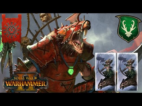 HAWK RIDER POWER CHARGE. Skaven Vs Wood Elves. Total War Warhammer 2, Multiplayer