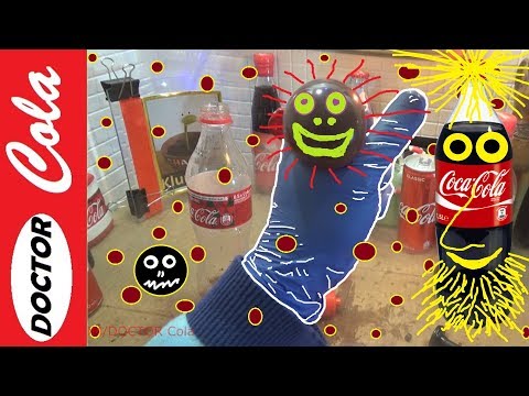 Coca Cola Crazy Anti Stress - Squishy Stress Ball - Handmade DIY Experiment Coca Cola Art Legend Video