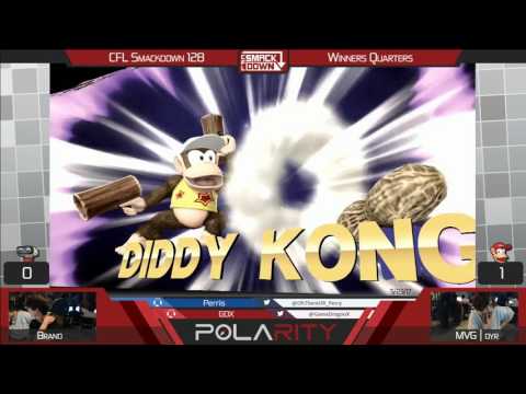CFL Smackdown 128 WiiU - Brand (ROB) vs MVG | Dyr (Diddy Kong) - Winners Quarters
