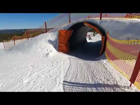 Trysil - Slope 74, green Fun Ride. Sunny.