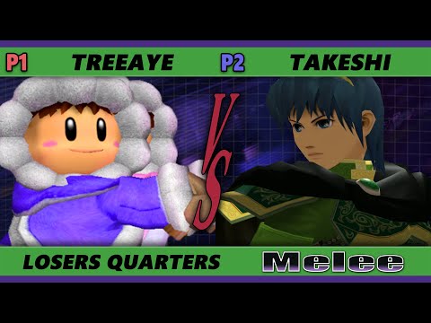 S@X 436 Losers Quarters - Takeshi (Marth) Vs. Treeaye (Ice Climbers) Smash Melee - SSBM