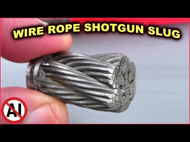 Canadian WIRE ROPE Shotgun Slug -   Definitely a war crime! SDDEFAULT Thumbnail