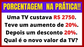 PORCENTAGEM FÁCIL !! Com Exercícios PARA CASA.